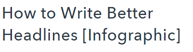 How to Write Headlines - Hubspot