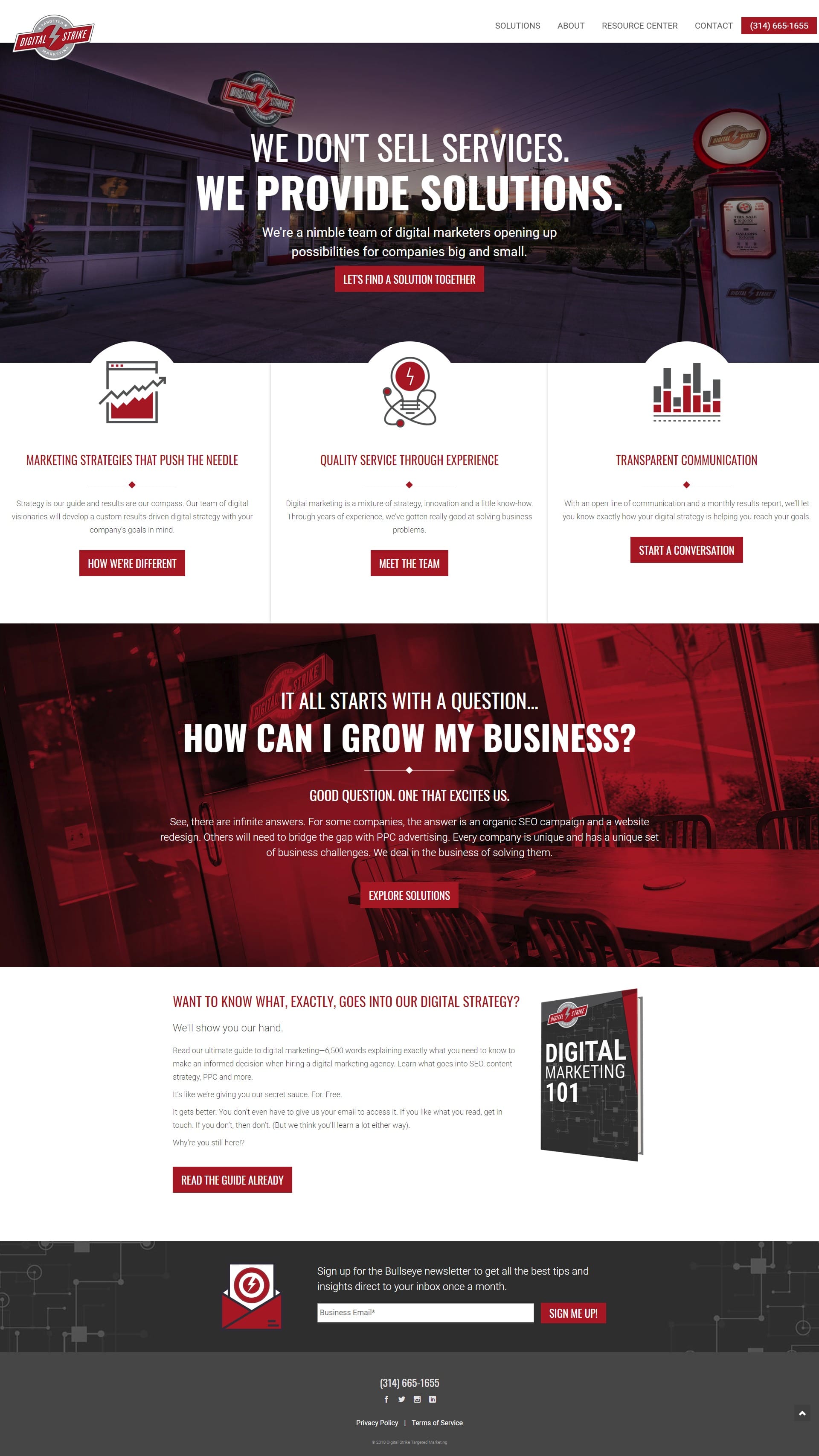 Digital Strike homepage