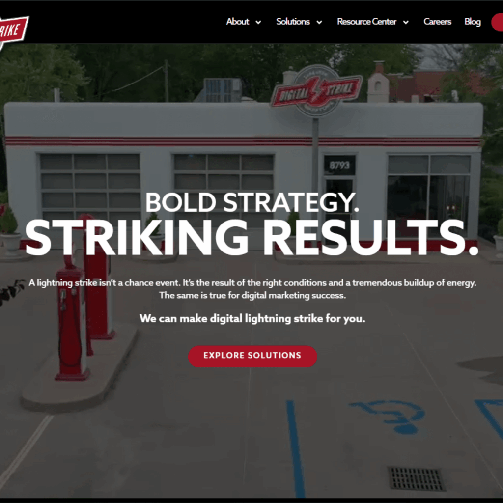 Digital Strike - Targeted Marketing homepage, top SEO website