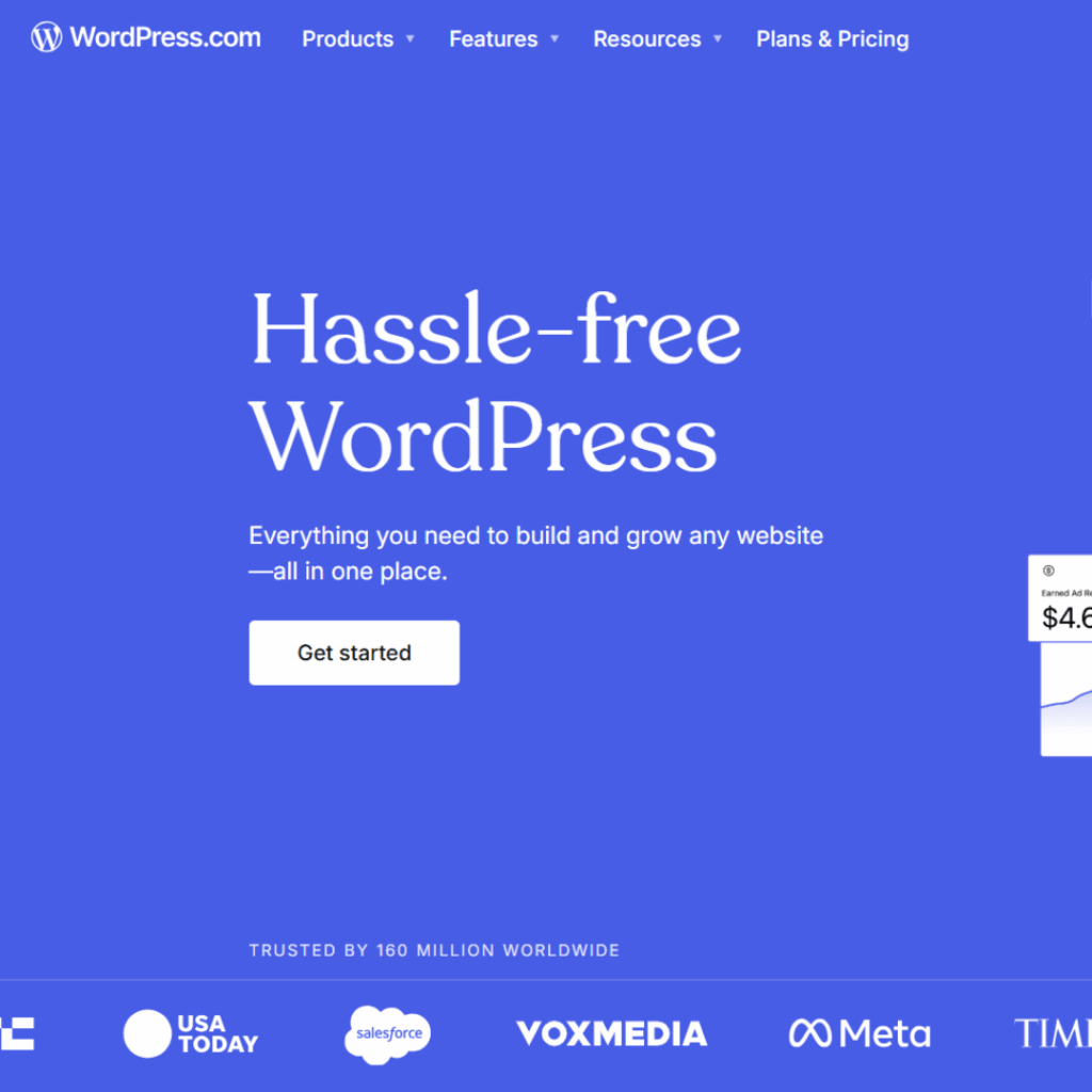 WordPress.com homepage