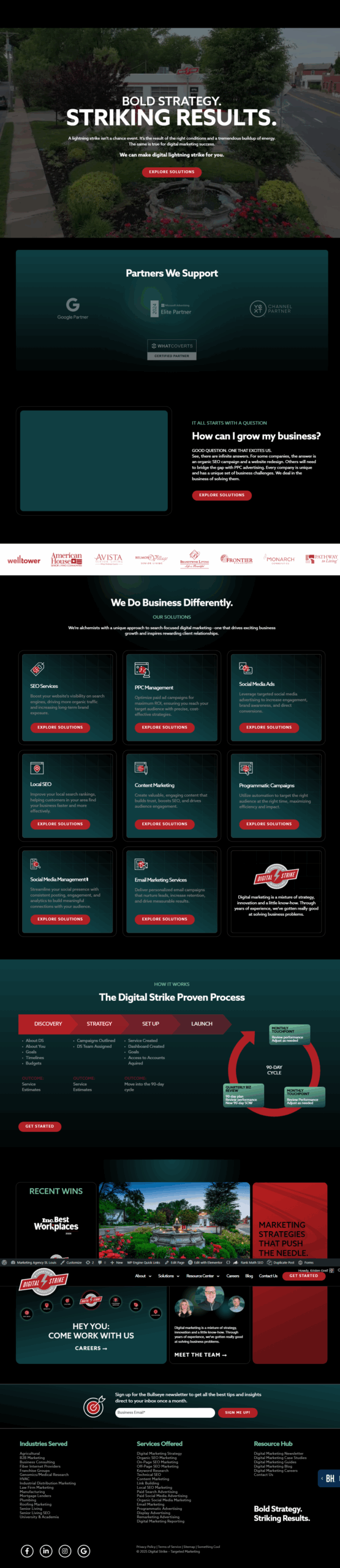 Digital Strike homepage