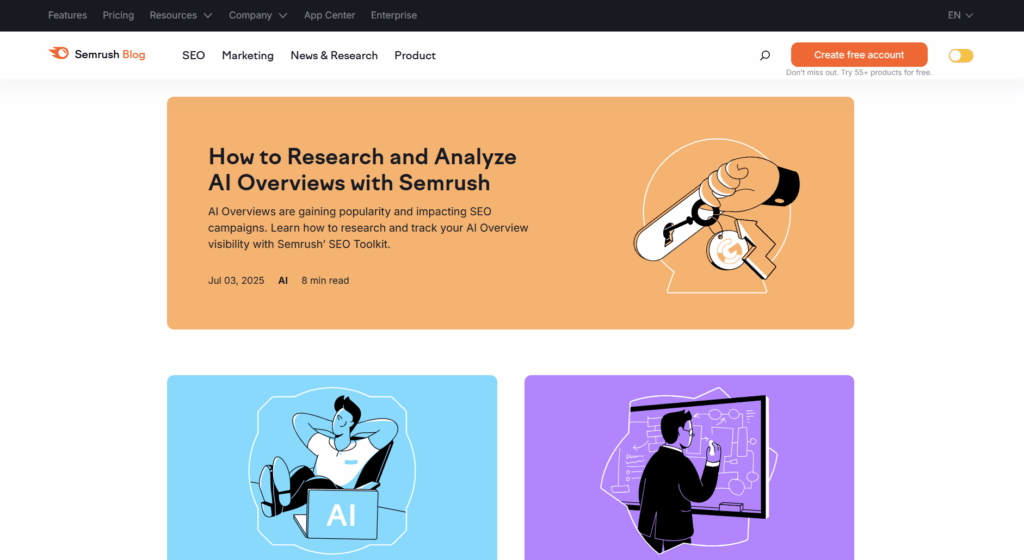 Semrush blog