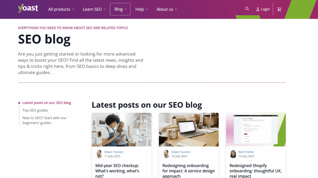 Yoast SEO blog