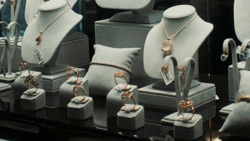 image of a jewelry display case