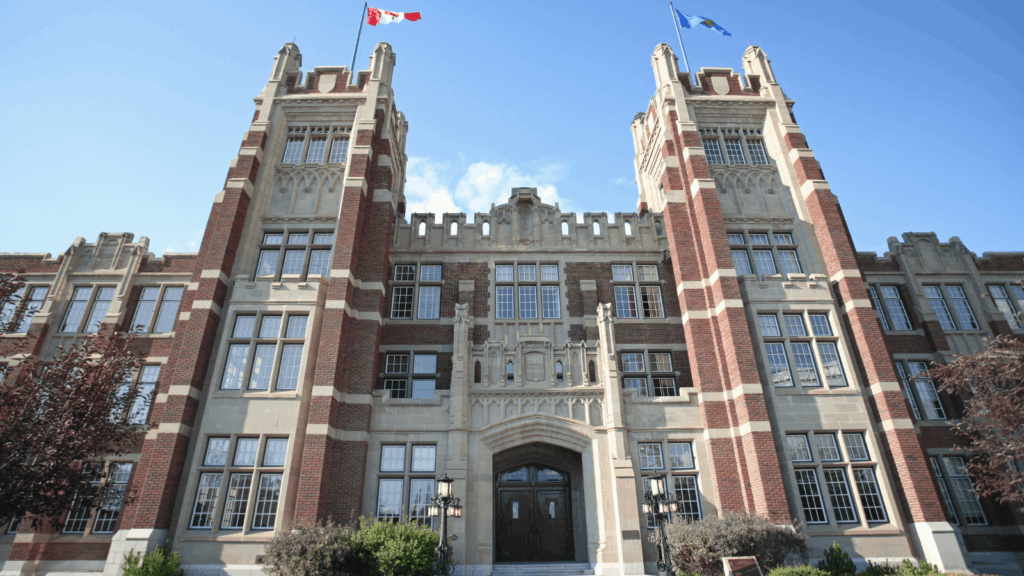 image of a higher education building