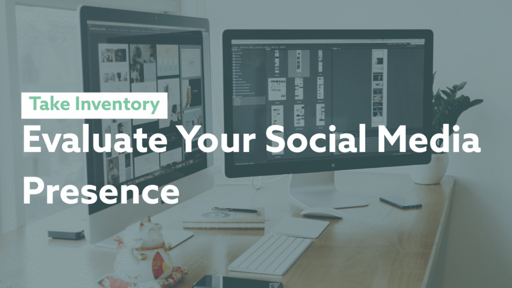 image of someone evaluating their social media accounts